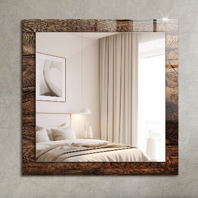 Dekoračné zrkadlo Textura dřevěné desky