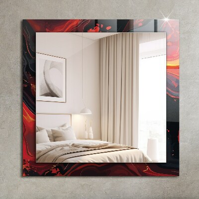 Dekoračné zrkadlo na stenu Abstraktní láva