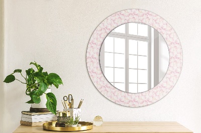 Kulaté dekorativní zrcadlo Okvětní lístky květin
