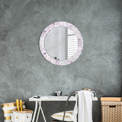 Kulaté dekorativní zrcadlo Lebky