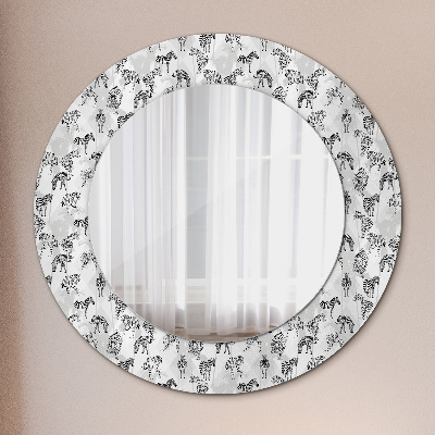 Kulaté dekorativní zrcadlo Tropický tygr