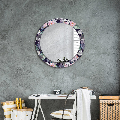 Kulaté dekorativní zrcadlo Čepice ptáků