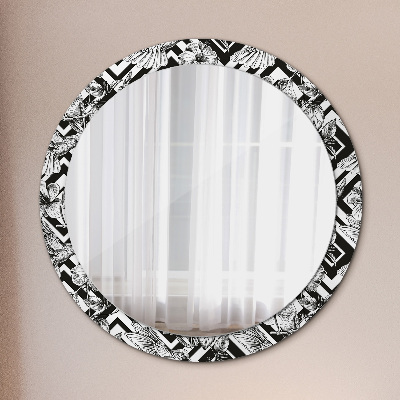 Kulaté dekorativní zrcadlo Kolibřík