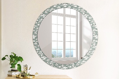 Kulaté dekorativní zrcadlo Mraky