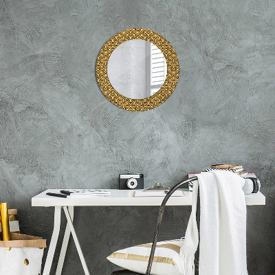 Kulaté dekorativní zrcadlo Deco vintage