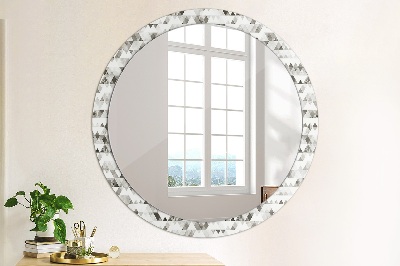 Kulaté dekorativní zrcadlo Duhový trojúhelník