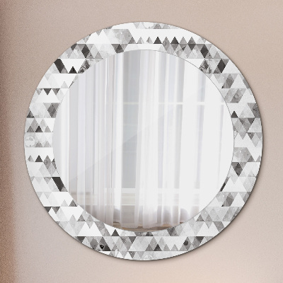 Kulaté dekorativní zrcadlo Duhový trojúhelník
