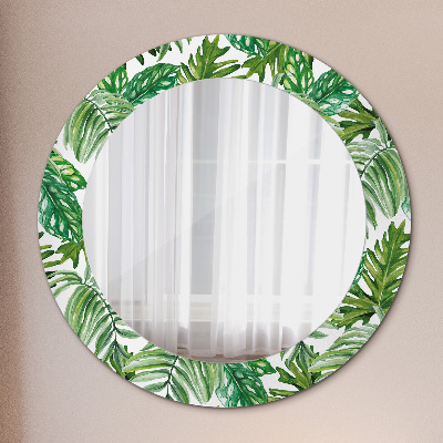Kulaté dekorativní zrcadlo Džungle odchází
