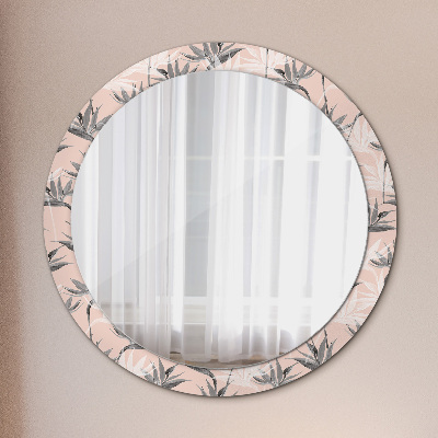 Kulaté dekorativní zrcadlo Ptačí ráj