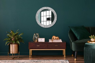 Kulaté dekorativní zrcadlo na zeď Lotosové květiny