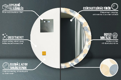 Kulaté dekorativní zrcadlo Geometrická kola