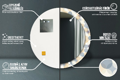 Kulaté dekorativní zrcadlo Geometrická kola