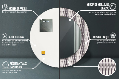 Kulaté dekorativní zrcadlo Geometrický tečka