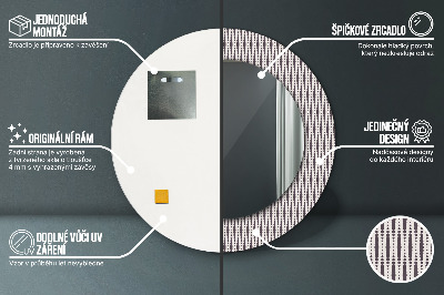 Kulaté dekorativní zrcadlo Geometrický tečka