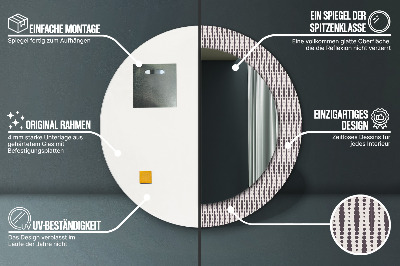 Kulaté dekorativní zrcadlo Geometrický tečka