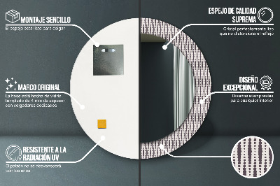 Kulaté dekorativní zrcadlo Geometrický tečka