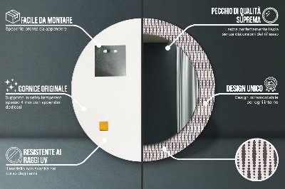 Kulaté dekorativní zrcadlo Geometrický tečka