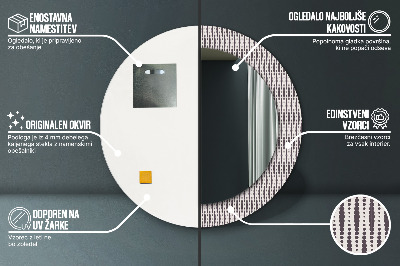 Kulaté dekorativní zrcadlo Geometrický tečka