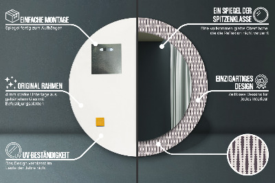 Kulaté dekorativní zrcadlo Geometrický tečka