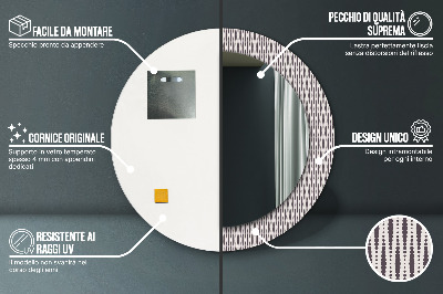 Kulaté dekorativní zrcadlo Geometrický tečka