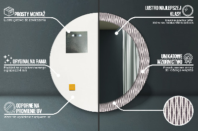 Kulaté dekorativní zrcadlo Geometrický tečka