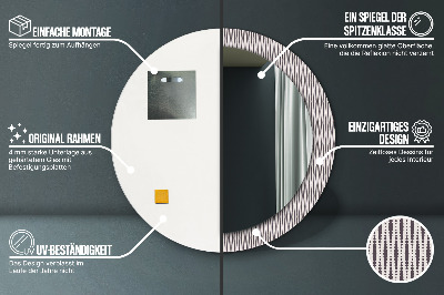 Kulaté dekorativní zrcadlo Geometrický tečka