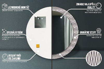 Kulaté dekorativní zrcadlo Geometrický tečka