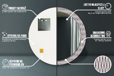 Kulaté dekorativní zrcadlo Geometrický tečka