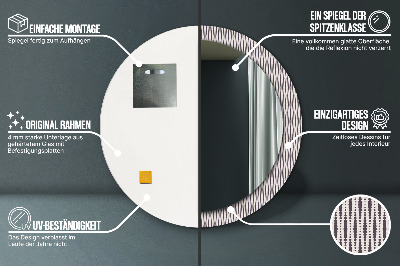 Kulaté dekorativní zrcadlo Geometrický tečka