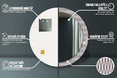 Kulaté dekorativní zrcadlo Geometrický tečka