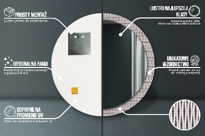 Kulaté dekorativní zrcadlo Geometrický tečka