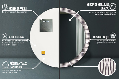 Kulaté dekorativní zrcadlo Geometrický tečka