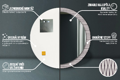 Kulaté dekorativní zrcadlo Geometrický tečka