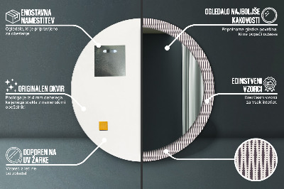 Kulaté dekorativní zrcadlo Geometrický tečka