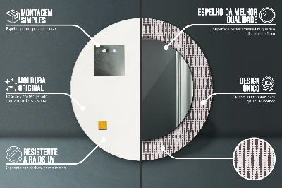 Kulaté dekorativní zrcadlo Geometrický tečka