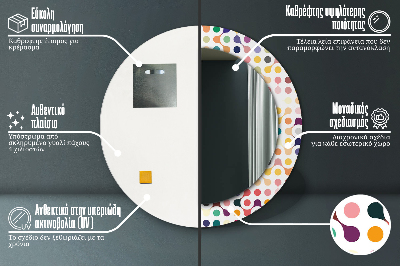 Kulaté dekorativní zrcadlo Bezproblémové vícenásobné