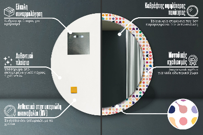 Kulaté dekorativní zrcadlo Bezproblémové vícenásobné