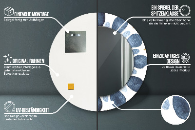 Kulaté dekorativní zrcadlo Moon mandala