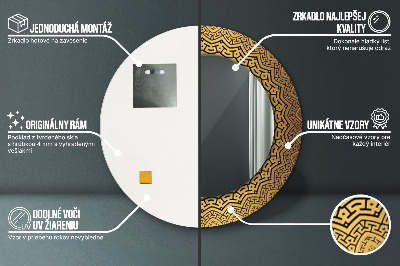 Kulaté dekorativní zrcadlo Řecký ozdoba