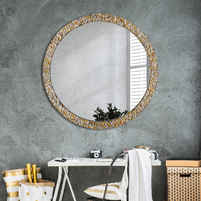 Kulaté dekorativní zrcadlo Lastrický vzor