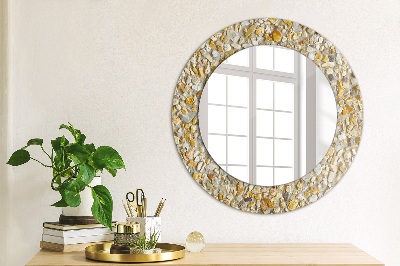 Kulaté dekorativní zrcadlo Lastrický vzor