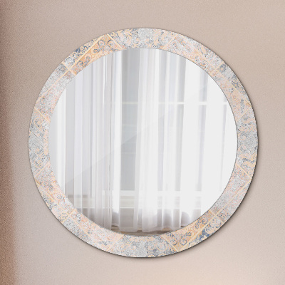 Kulaté dekorativní zrcadlo Shabby mozaika