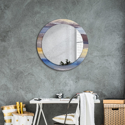 Kulaté dekorativní zrcadlo Abstraktní obrázek
