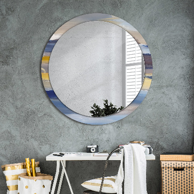 Kulaté dekorativní zrcadlo Abstraktní obrázek