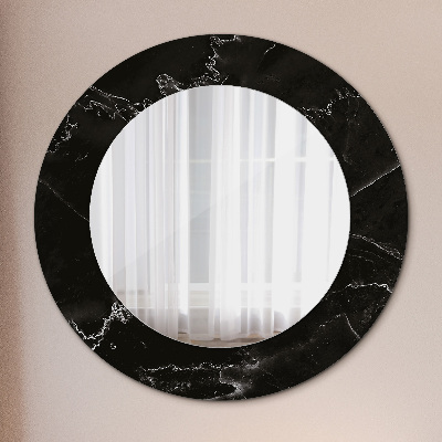 Kulaté dekorativní zrcadlo Mramorový kámen