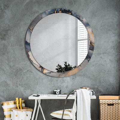 Kulaté dekorativní zrcadlo Abstraktní tekutina