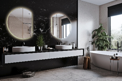 Atypické zrcadlo s led osvětlením