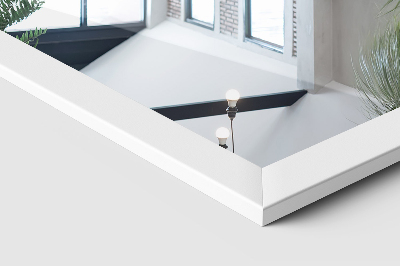 Stojací zrcadlo v bílém rámu 36x156 cm