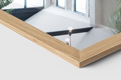 Stojací zrcadlo v dubovém rámu 36x156 cm