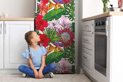 Magnetická podložka na lednici Barevné květiny